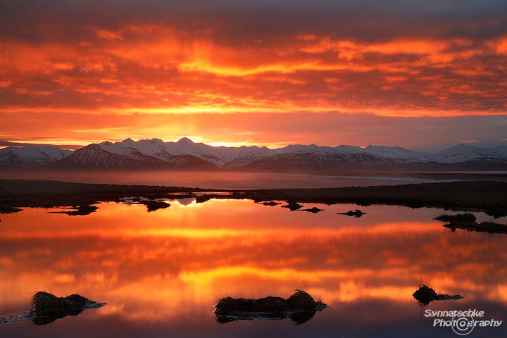 Epic Sunset at the East Fjords