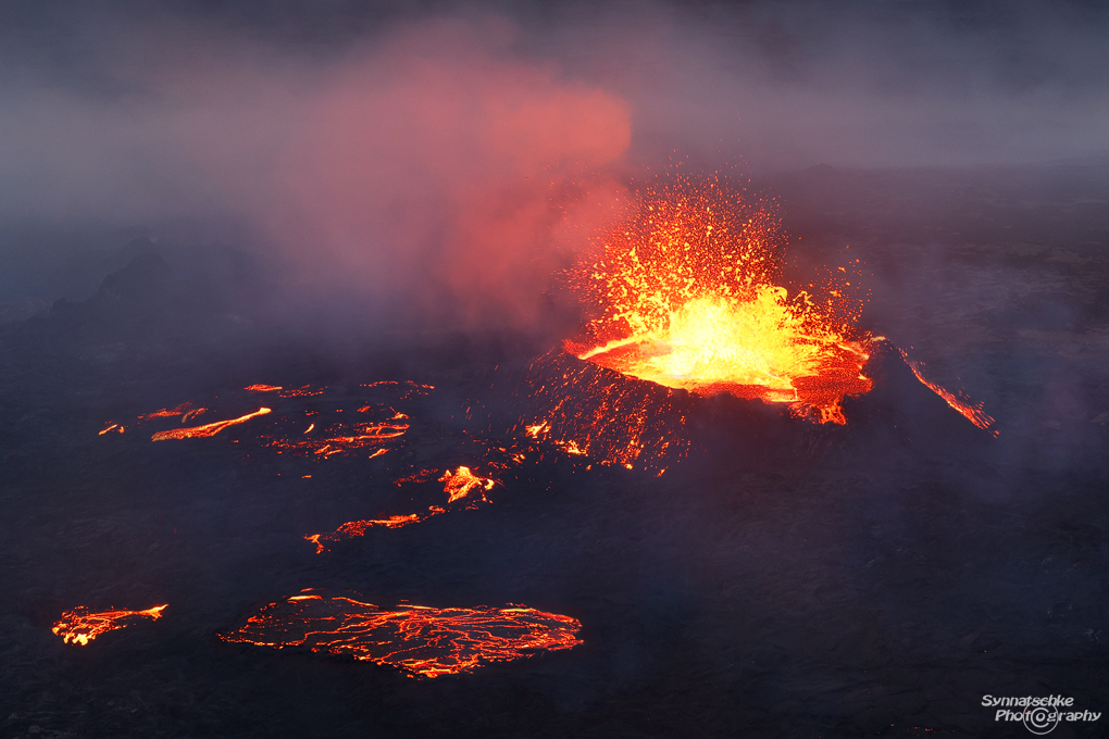Volcano on Reykjanes Peninsula 