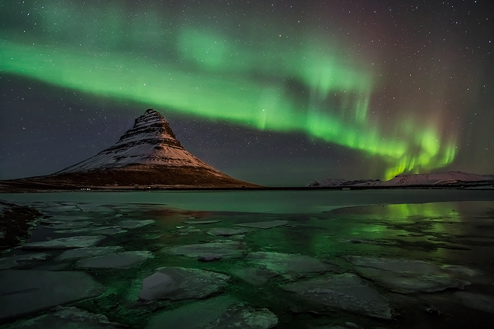 Aurora Lights at Kirkjufell