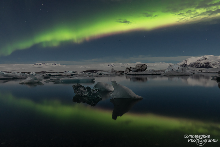 Glacier Lagoon Aurora