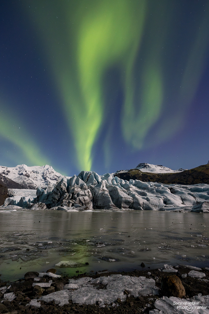 Svinafellsjoekull Aurora