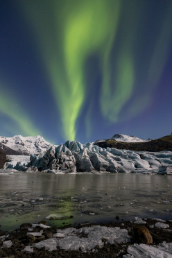 Svinafellsjoekull Aurora