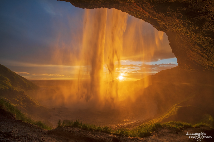 Behind Seljalandsfoss