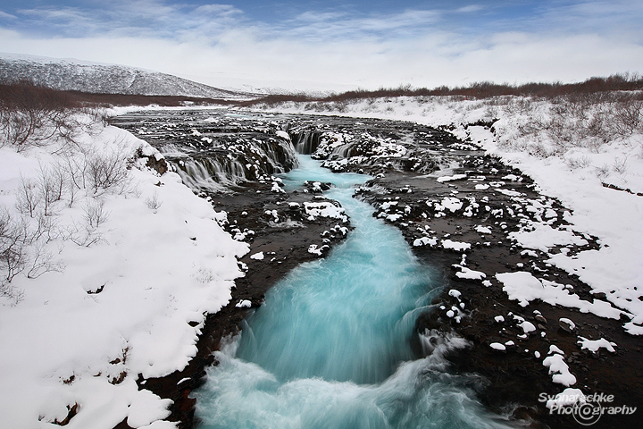 Bruarfoss in winter