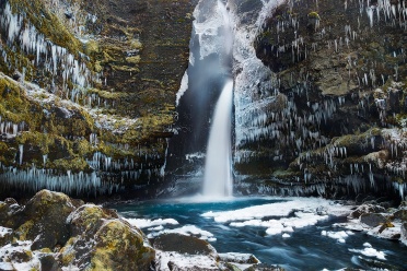 Gluggafoss in winter, Iceland