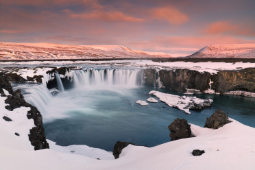 godafoss-winter-dramatic-sunrise
