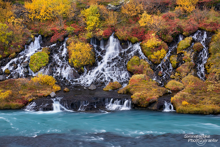 Hraunfossar Cascades