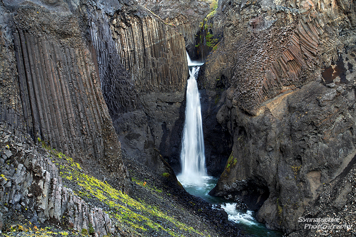 Litlanesfoss basalt columns