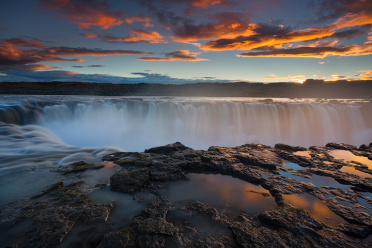 Sunset Glow at Selfoss