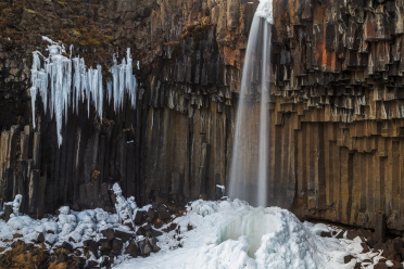 Svartifoss in Winter