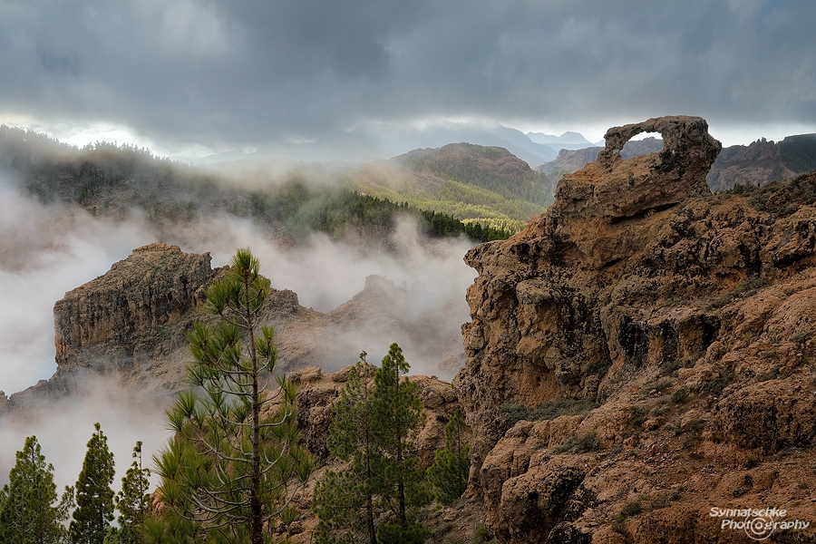Fog high up in the mountains