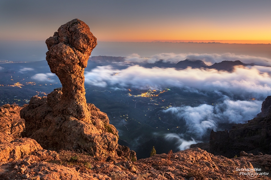 Hoodoo at dusk
