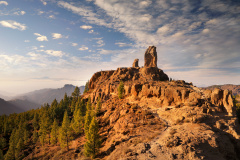 Roque Nublo before sunset