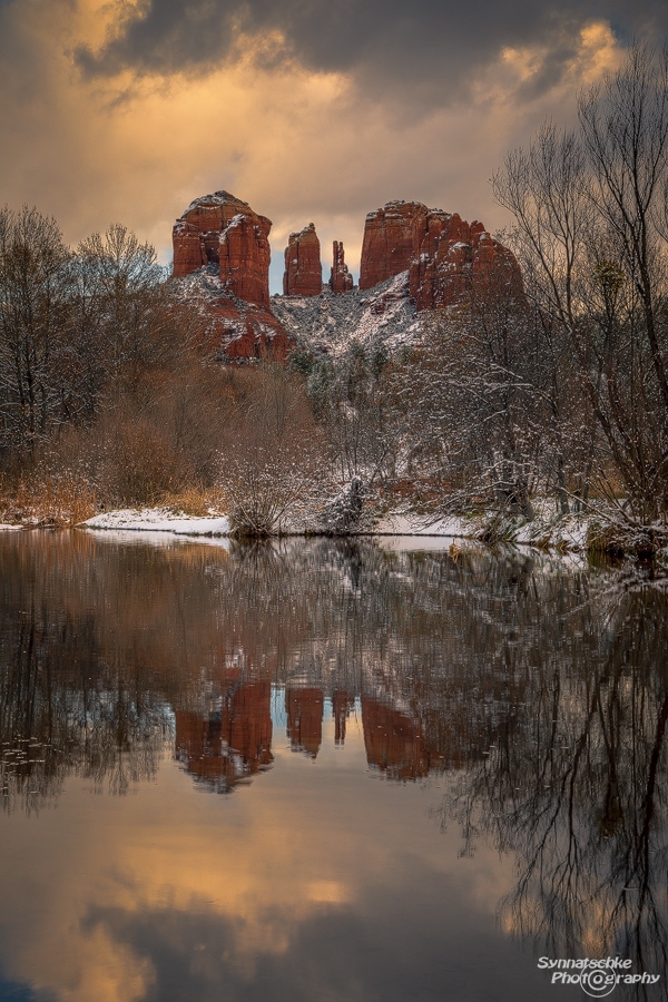 Red Rock Crossing in Winter