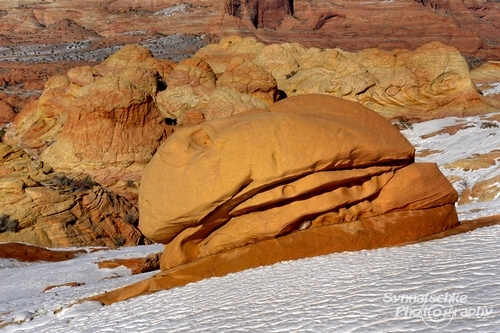 Burger Rock in Snow