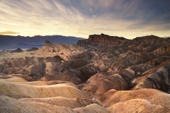 Zabriskie Point after sunset