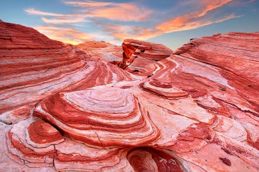 Fire Wave at sunset