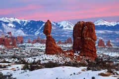 Windows Section in Arches NP in winter