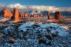 Winter Sunset at Arches N.P.