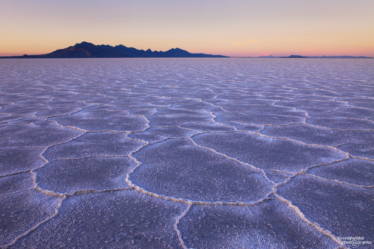 Bonneville Salt Flats After Sunset