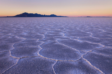 Bonneville Salt Flats After Sunset