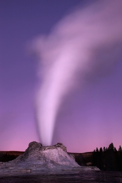 Castle Geyser at Twilight