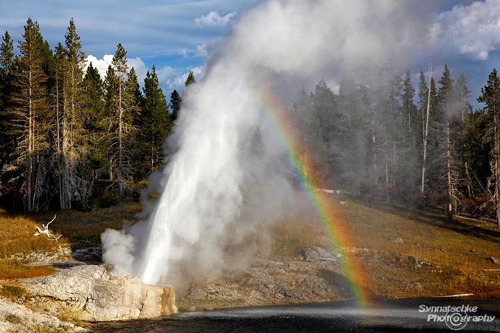 Riverside Geyser Rainbow