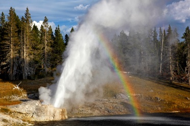Riverside Geyser Rainbow