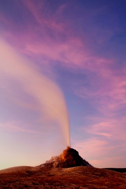 White Dome Geyser Eruption