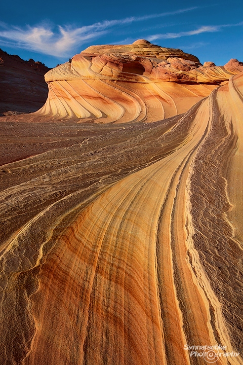 Evening Light on the Second Wave at the Coyote Buttes Permit Area