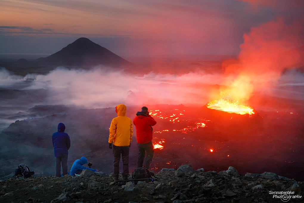 Volcano Eruption on Reykjanes in Iceland